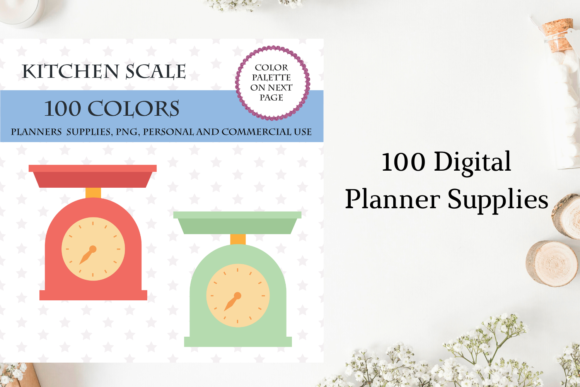 100 Kitchen Scale Clipart, Food Art: A Practical Guide for Creative and Professional Use