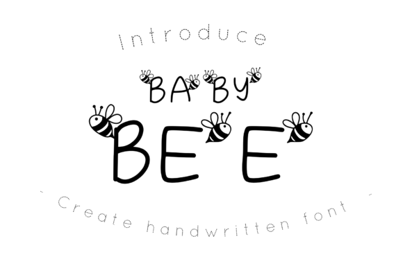 Baby Bee Font for Creative Projects