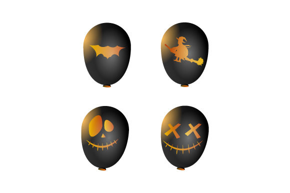 Black Halloween Balloons Collection: A Modern Design Element for Creatives and Businesses