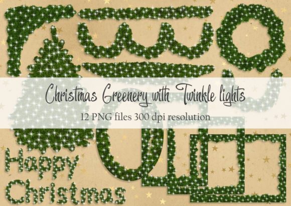 Christmas Greenery with Twinkle Lights: A Versatile Resource for Creative Projects