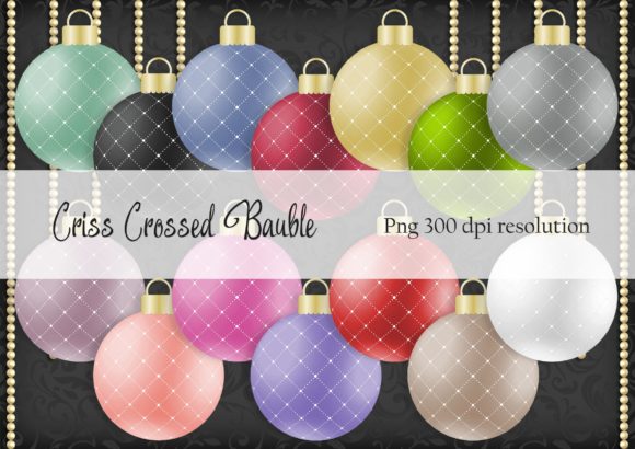 Criss Crossed Christmas Bauble