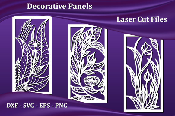 Decorative Panels, Laser CNC Cut Files for Creative and Functional Home Décor