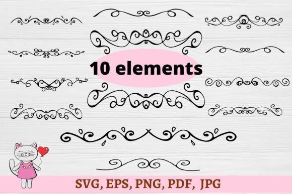 Divider, Flourish, Swirl: A Digital Set for Creative Projects and More