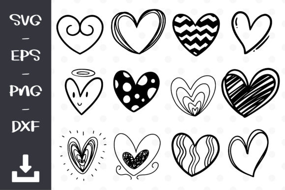 Doodle Heart Design for Creative Projects