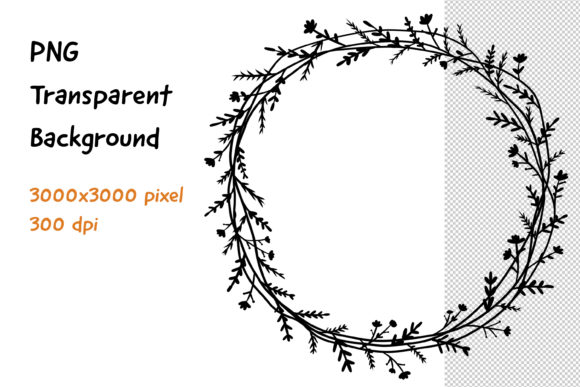 Exploring the Versatility of Wreath Frame Black and White -18 and Large Size Watercolor Willow Twigs Wreath PNG