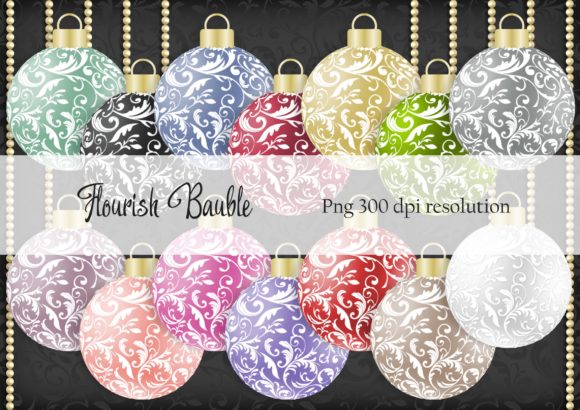Flourish Christmas Bauble Design Set