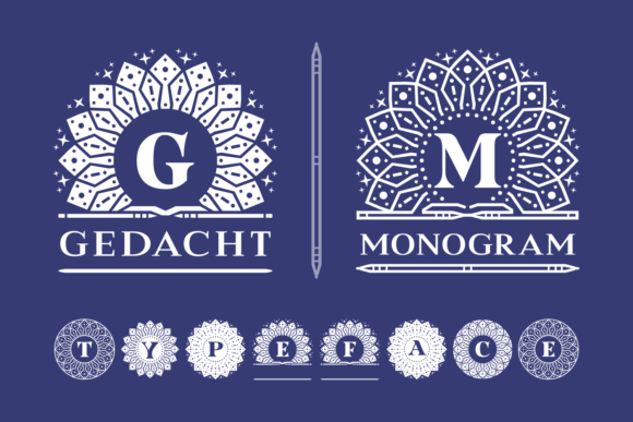 Gedacht Monogram: A Charming Display Font for Creative Projects