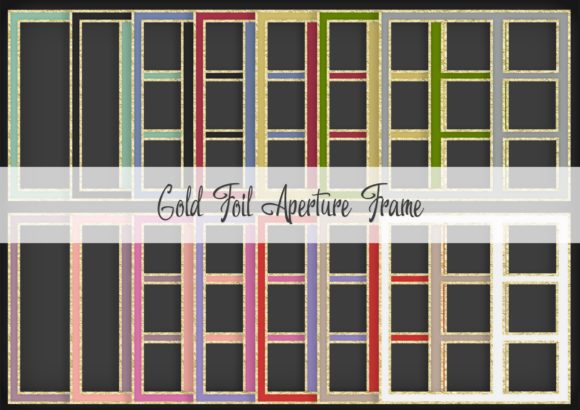 Gold Foil Aperture Frame: A Versatile Tool for Creative Projects
