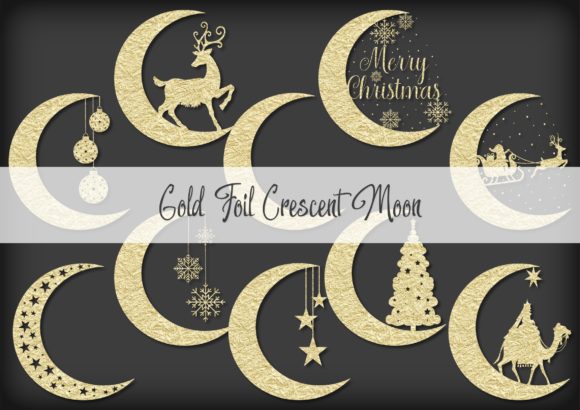 Gold Foil Christmas Crescent Moon: Strategic Use in Creative and Professional Projects