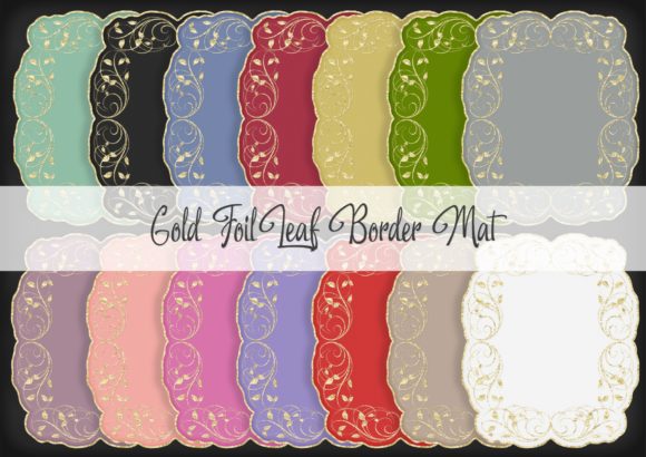 Gold Foil Leaf Border Mat: A Versatile Tool for Creative Projects