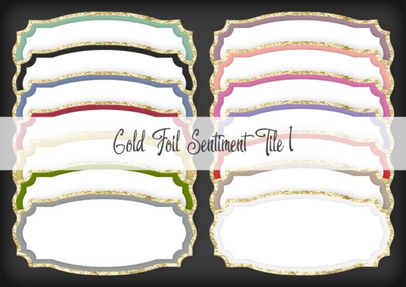 Gold Foil Sentiment Tile 1: A Versatile Design Element for Creative Projects