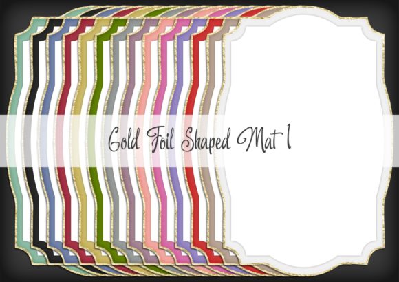 Gold Foil Shaped Mat 1: A Versatile Tool for Creative Projects