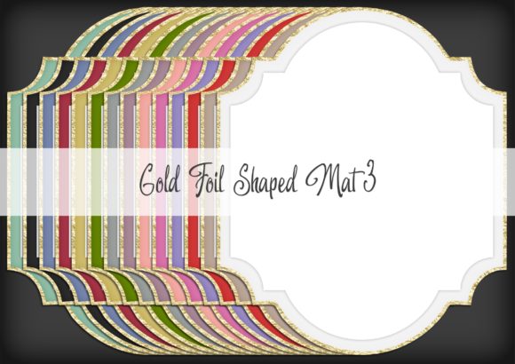Gold Foil Shaped Mat 3: A Versatile Addition to Creative Projects