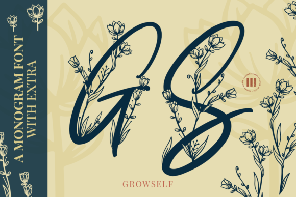 Growself Monogram: A Versatile Decorative Font for Creative Projects