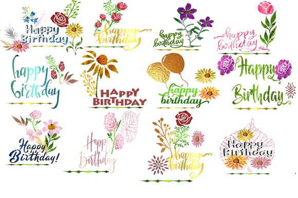 Happy Birthday: A Versatile Design Element for Creative Projects and Digital Assets
