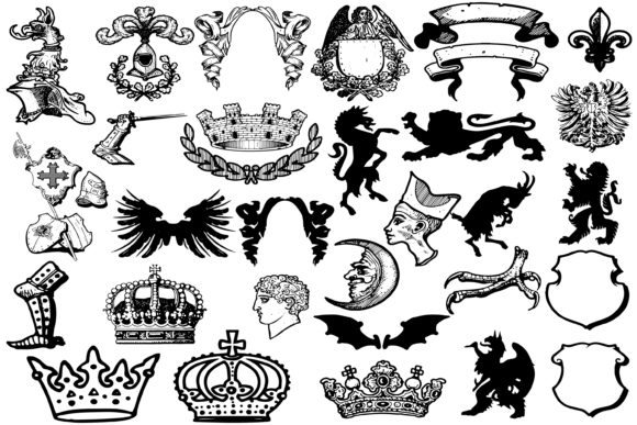 Heraldic Clipart: A Timeless Design Asset