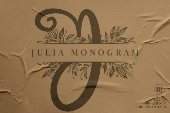 Julia Monogram: A Delicate Font for Elegant Design Projects