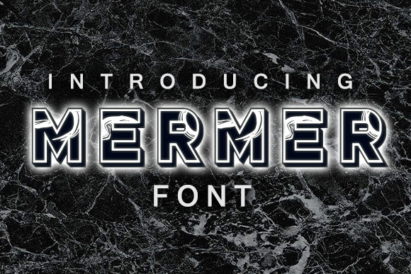 Mermer: A Super 3D Textured Decorative Font for Powerful Design Impact