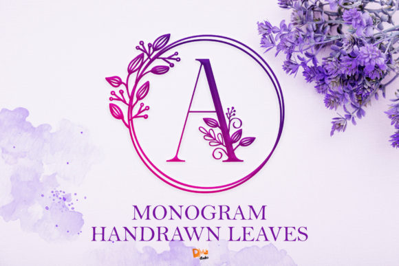 Monogram Handrawn Leaves: A Versatile Tool for Creative and Professional Design