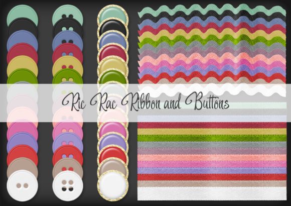 Ric Rac Ribbon Brad and Buttons: A Versatile Creative Asset for Designers and Crafters