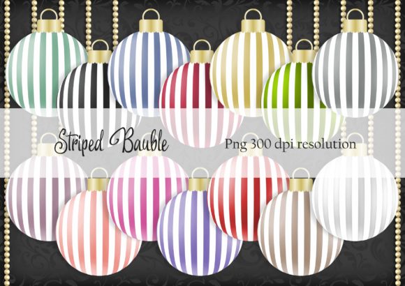 Striped Christmas Bauble: A Versatile Addition to Your Holiday Crafting