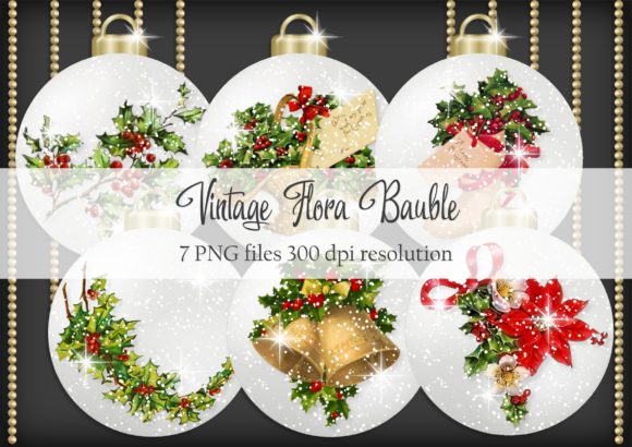 Vintage Flora Bauble