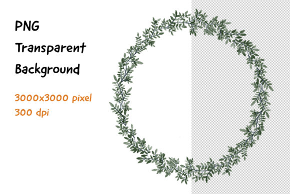Wreath Frame Colorwater: A Versatile Design Asset