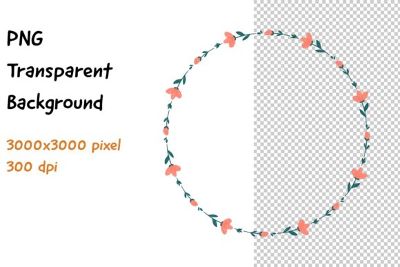 Wreath Frame Watercolor Graphic: A Versatile Design Element for Creative Projects
