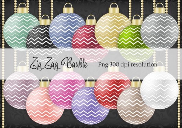 Zig Zag Christmas Bauble: A Versatile Asset for Creative and Professional Workflows
